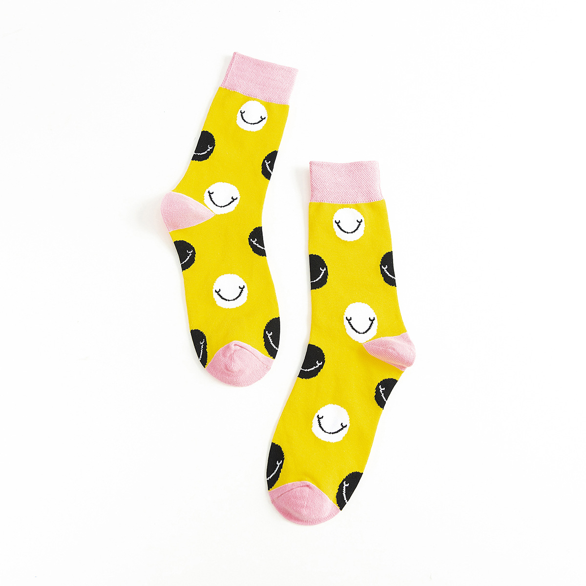 2020 Winter Socks Cute Smile Funny Lady Cartoon Socks In Tube Socks